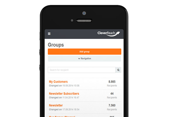 CleverReach® Manage recipients