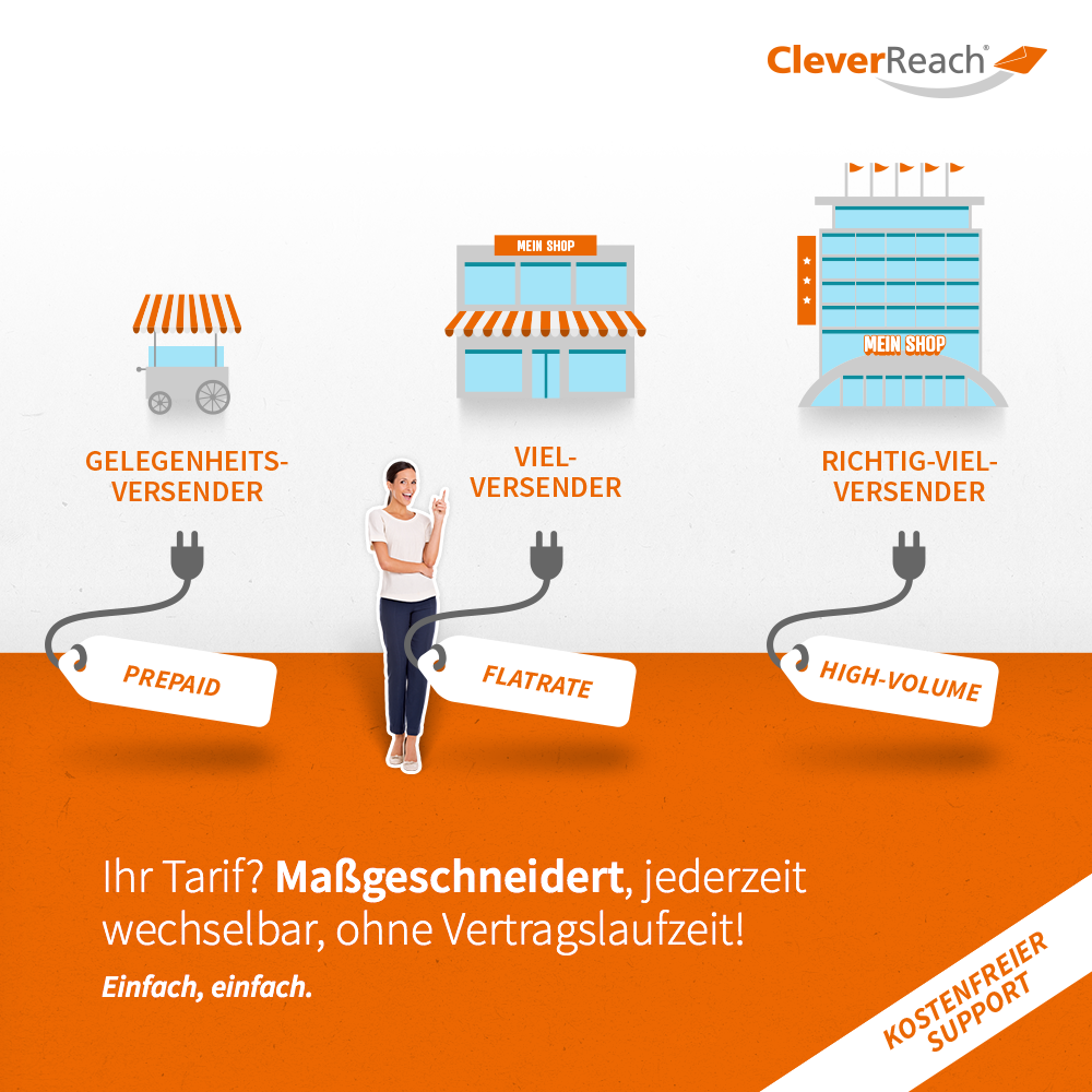 screenshot: oxid esales mit cleverreach® verbinden - mit unserem reporting haben sie die wichtigsten kennzahlen locker im griff