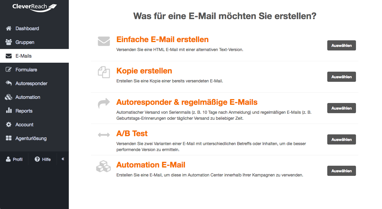 Newsletter erstellen