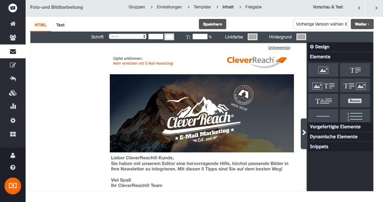 So nutzen Sie Bilder sinnvoll in Ihrem Newsletter