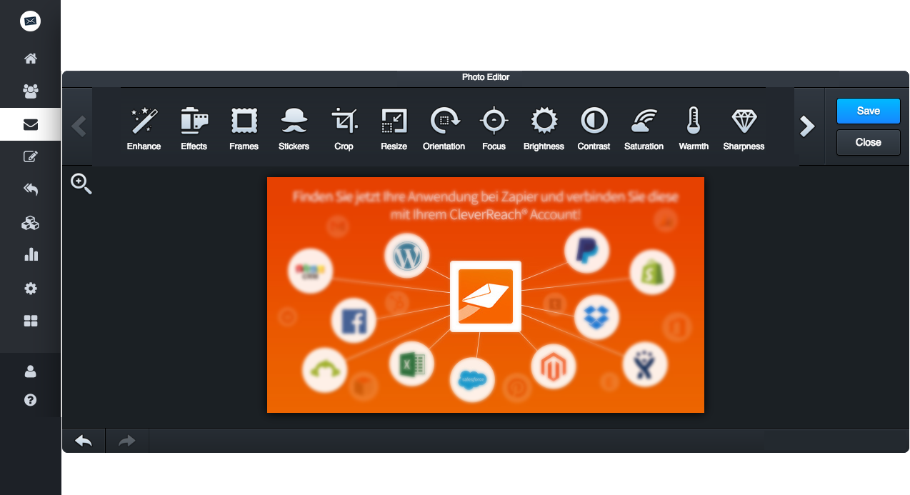 screenshot: Diese Features bietet unser Bildbearbeitungstool