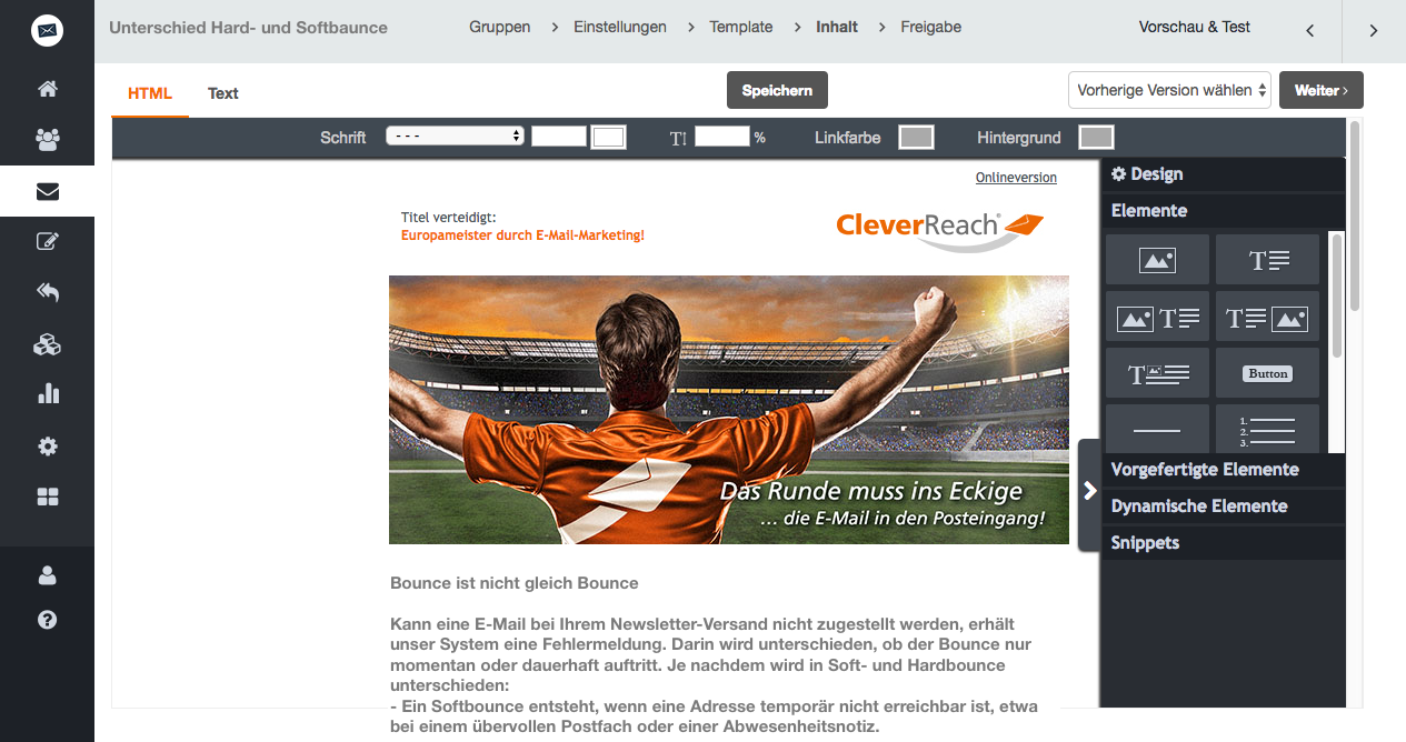 Bounce ist nicht gleich Bounce