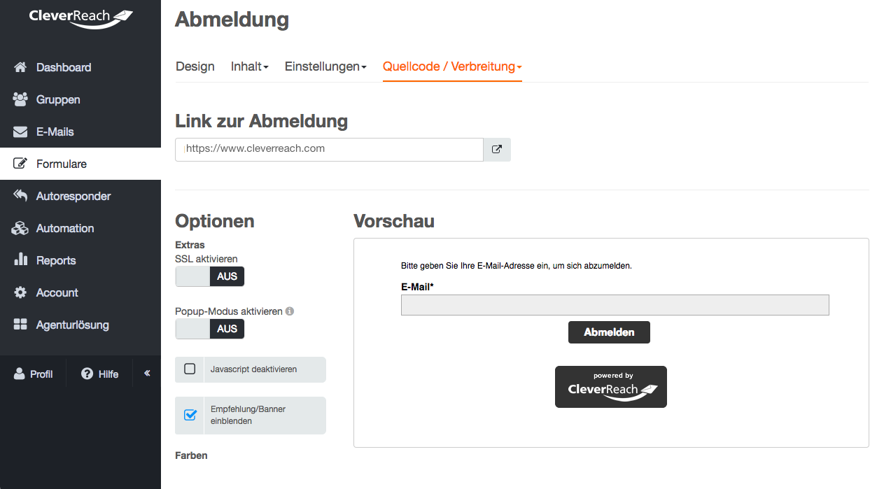 screenshot: Das sind die häufigsten Gründe für Abmeldungen