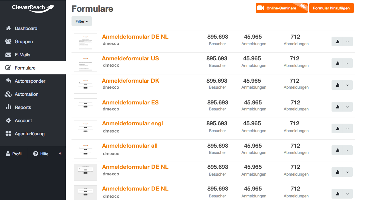 screenshot: Vorteile Double-Opt-In (DOI)