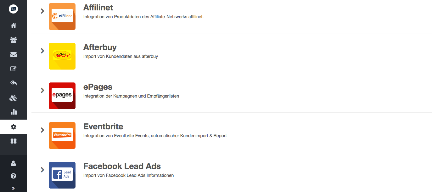 screenshot: Verbinden Sie Ihren CleverReach®-Account mit Ihrem Shop