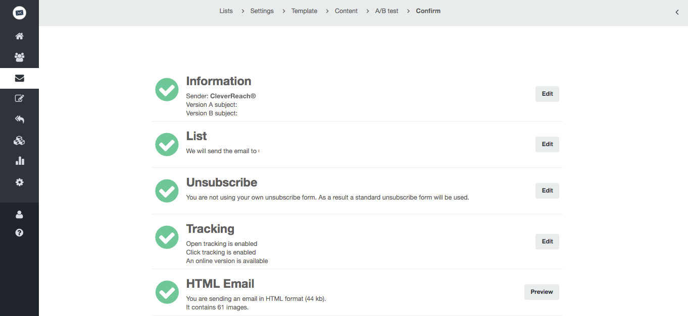 screenshot: Tips for successful newsletter testing:
