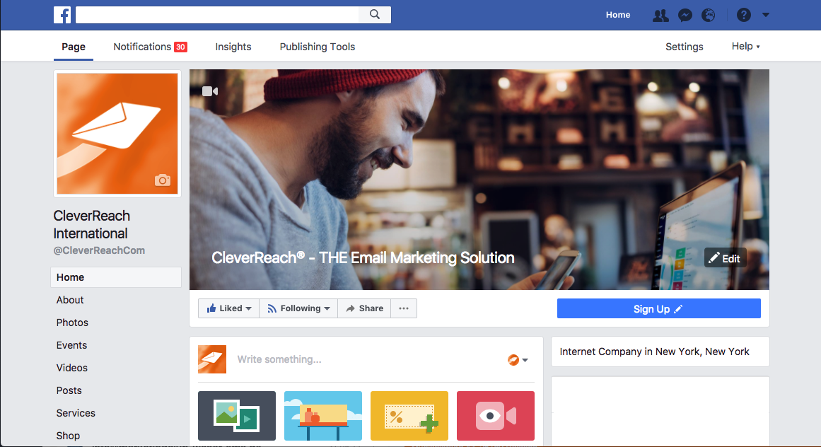 screenshot: facebook