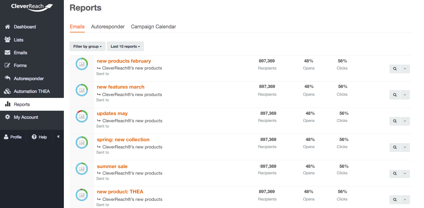 screenshot: Get the optimum from your newsletter marketing by targeting your recipients correctly: