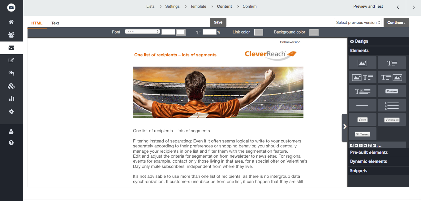 screenshot: Opens and clicks already tell you a great deal about the behavior of your customers. To get to know them even better, link their data to additional analysis software.
