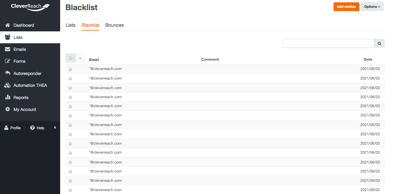 screenshot: What is blacklisting?