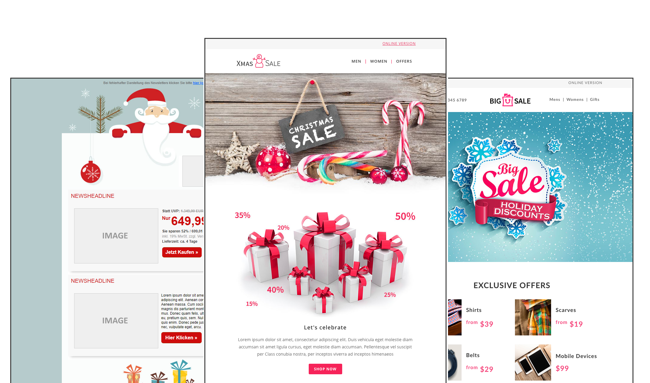 cleverreach_anlassbezogene_vorlagen_Newsletter_Weihnachts-templates