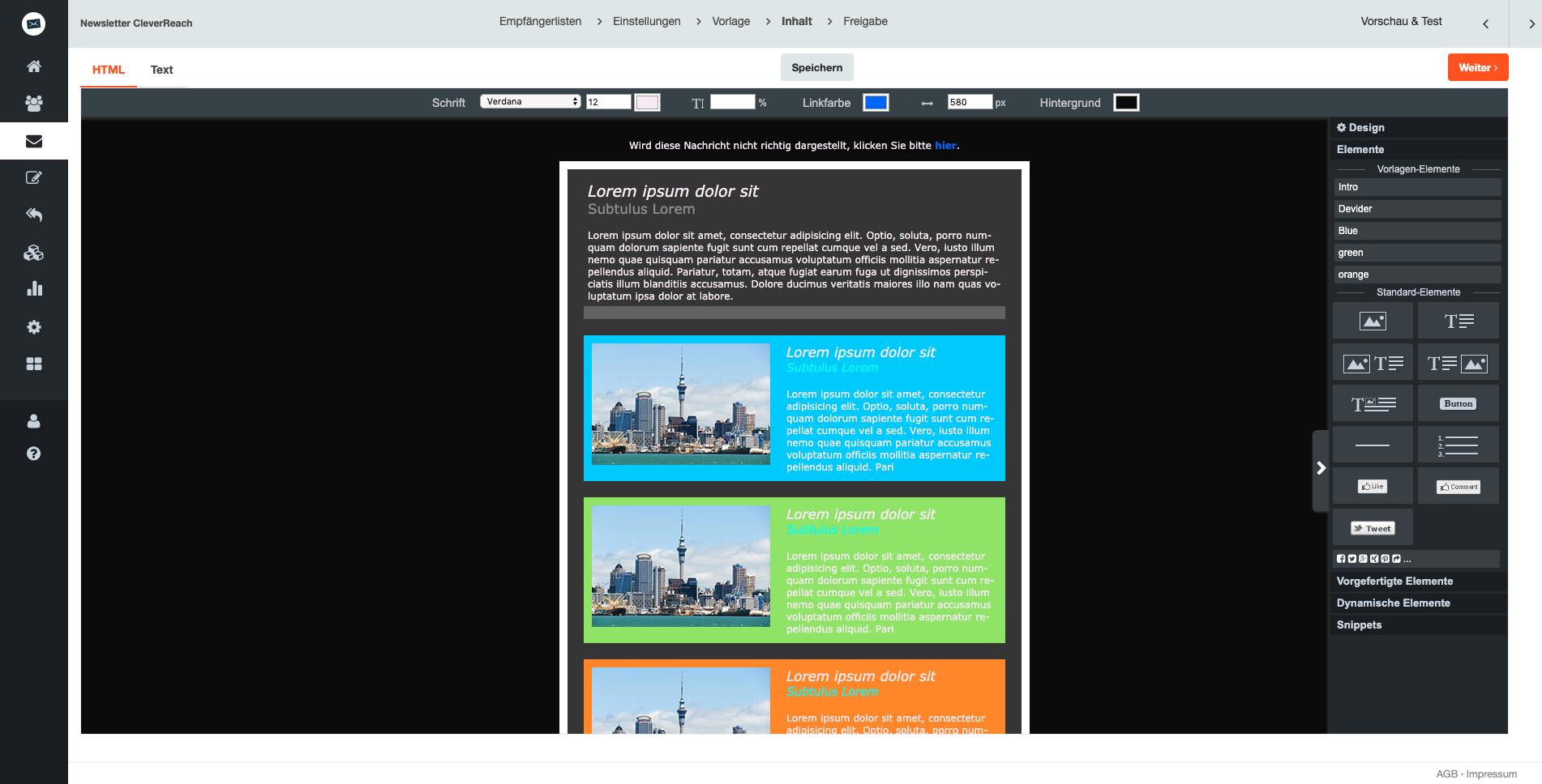 Newsletter erstellen - Newsletter Editor - CleverReach®