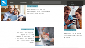 E-Mail Newsletter Adressgewinnung - Corporate Magazin als Kundenbindungstool Techniker ACKrankenkasse- CleverReach®