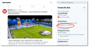 E-Mail Newsletter Marketing: Adressen gewinnen mit Twitter: gesponserte Trends - CleverReach®