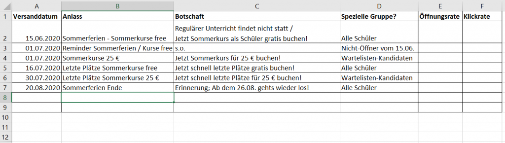 Beispiel_versandplan_musikschule_cleverreach_email-marketing-strategie-guide