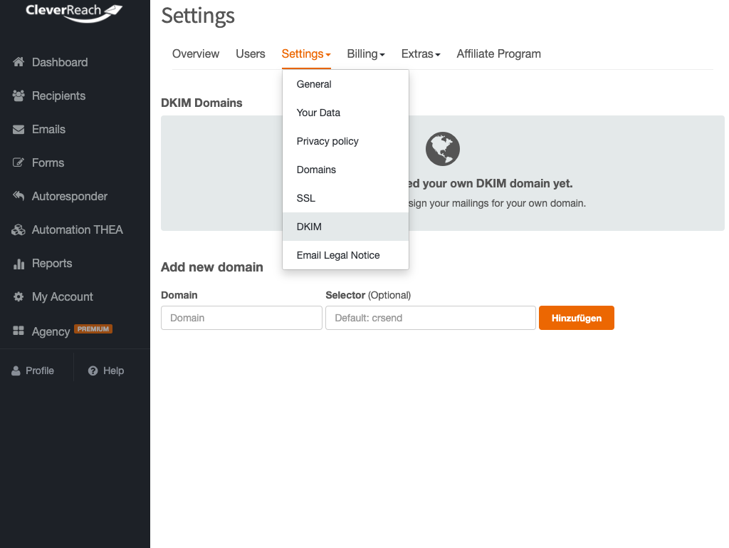 DKIM_Einstellungen_Account EN