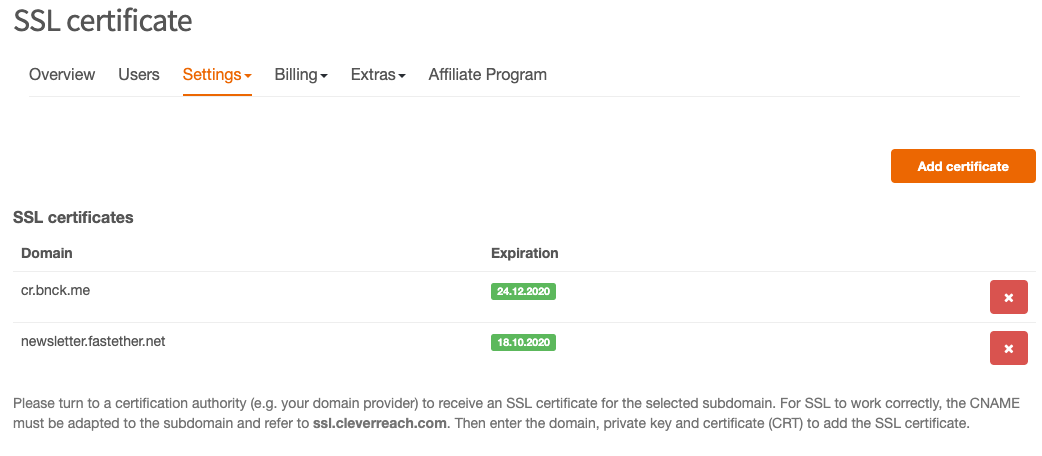 A new domain has been added