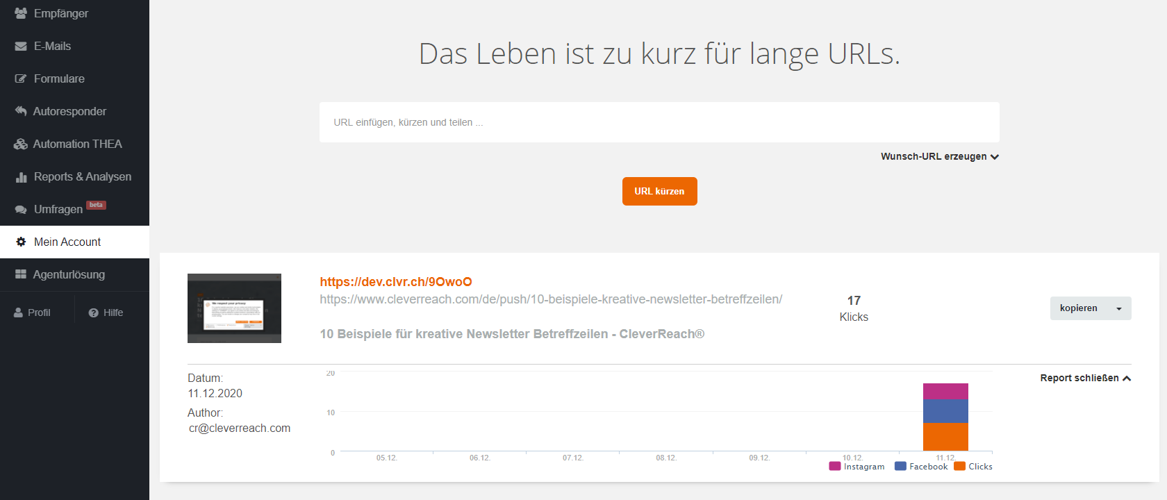 cleverreach-screenshot-url-shortener-kurz-links-klicks-reporting-2